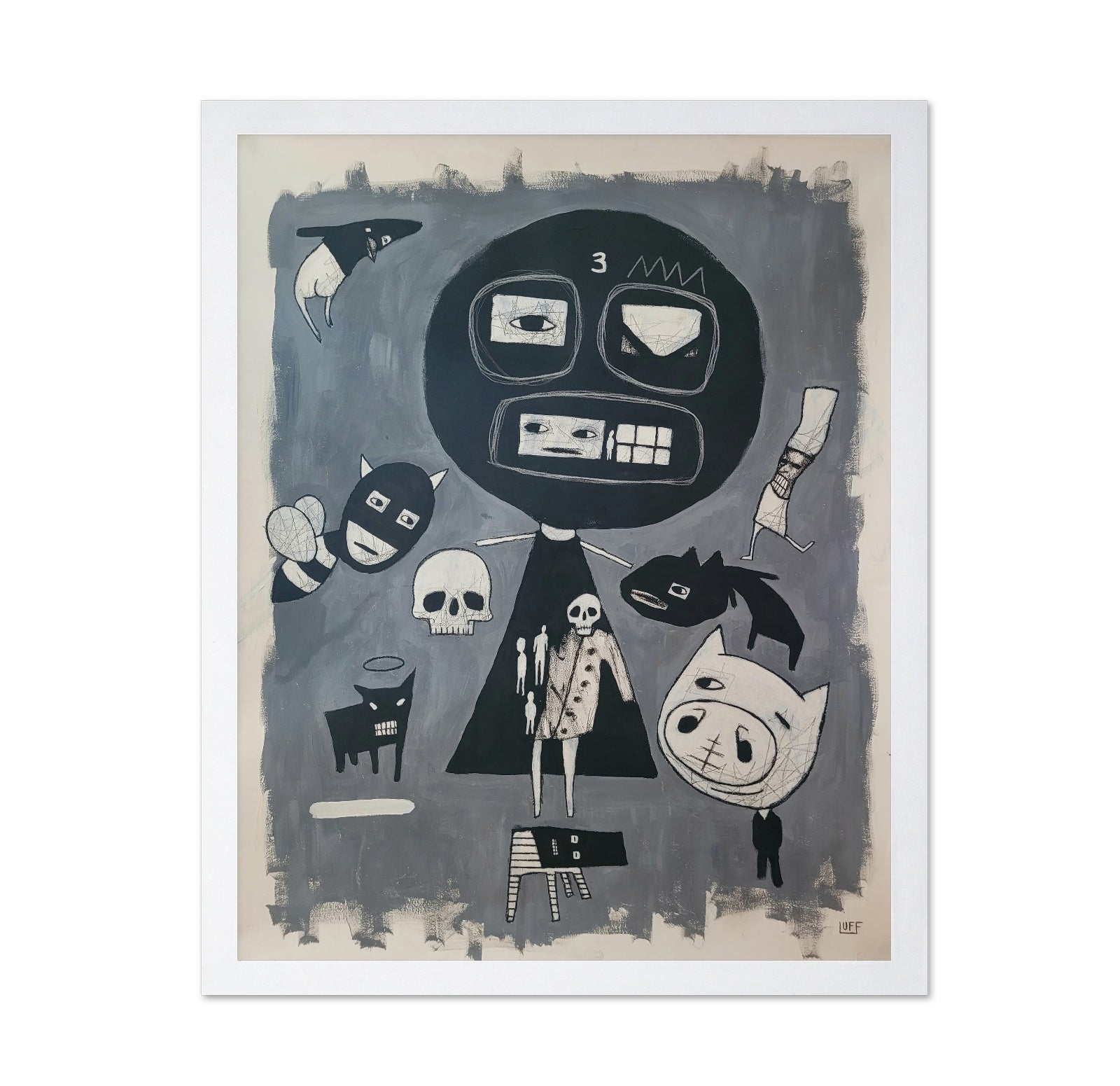 Monochrome Creature Faces