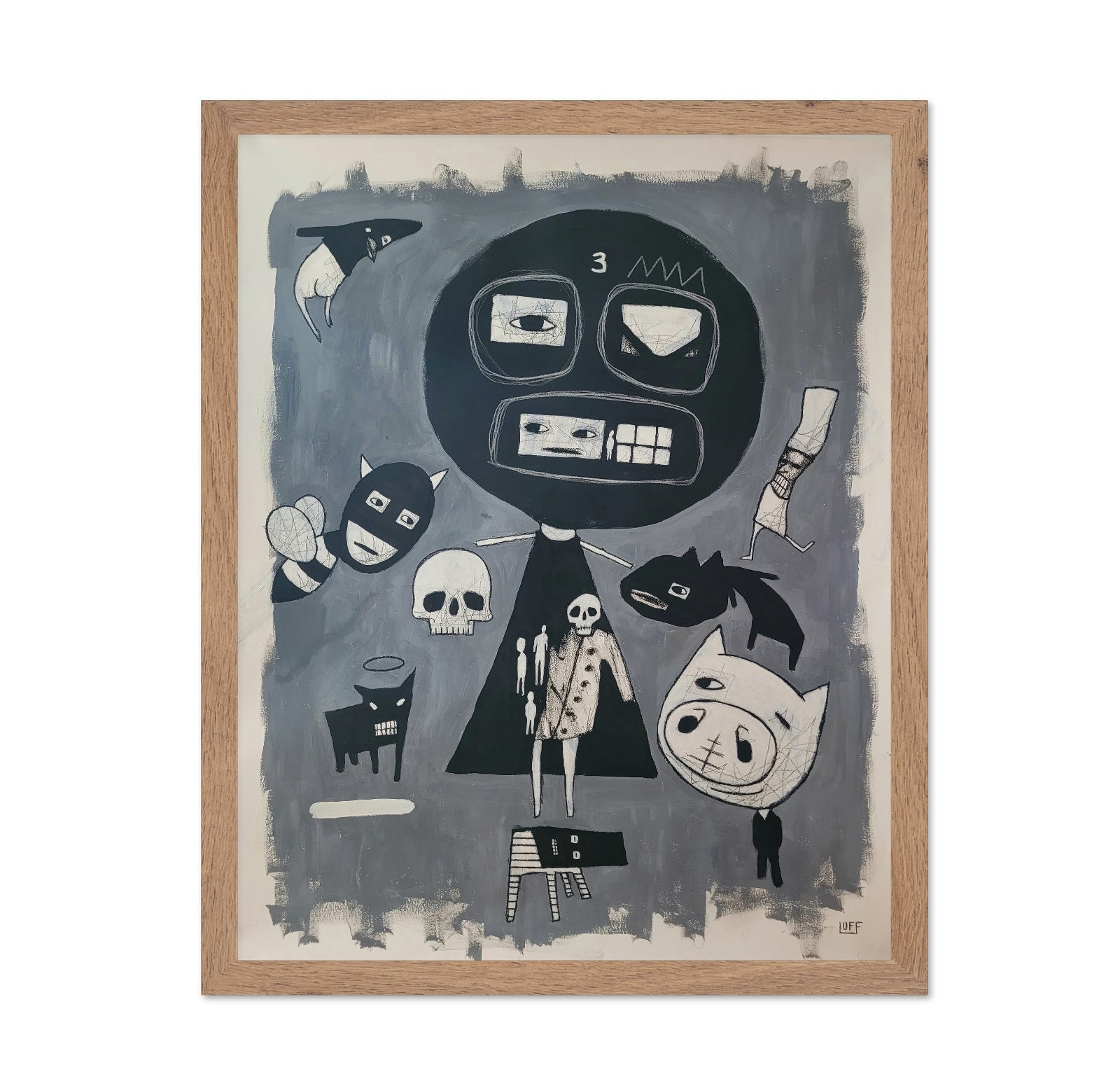Monochrome Creature Faces
