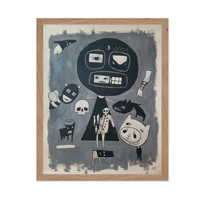 Monochrome Creature Faces