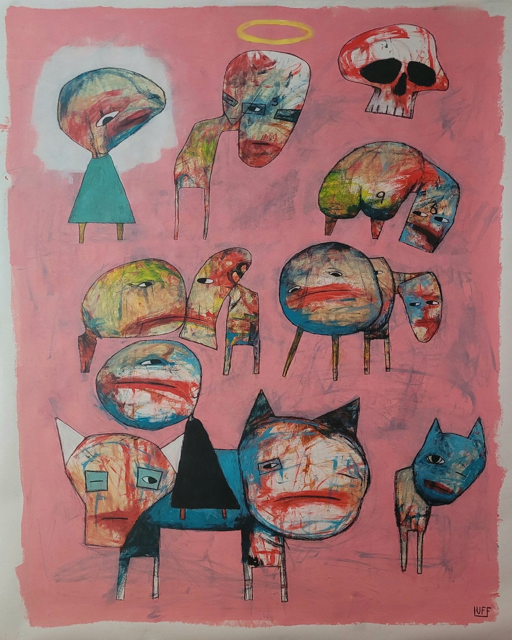 Abstract Faces and Animals