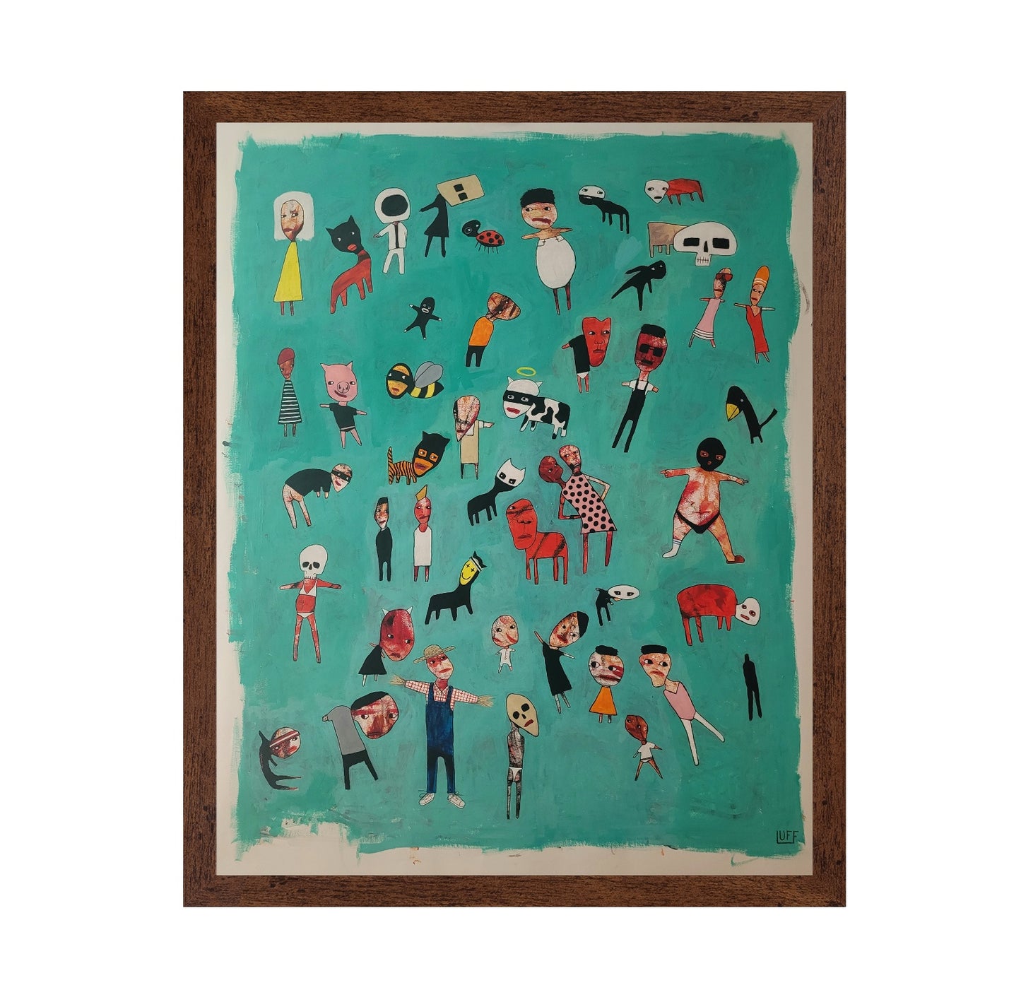 Floating Figures Crowd