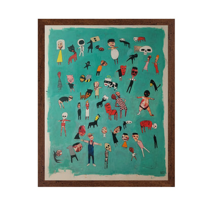 Floating Figures Crowd