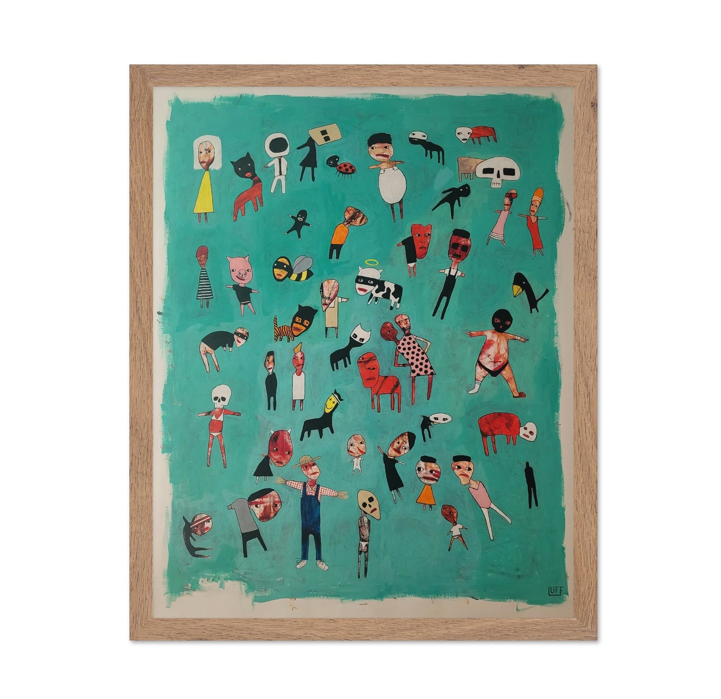 Floating Figures Crowd