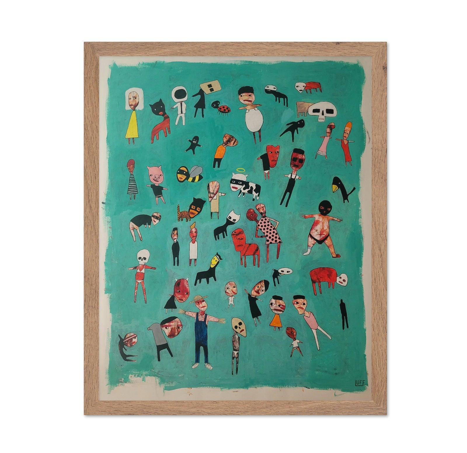 Floating Figures Crowd