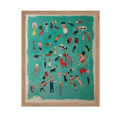 Floating Figures Crowd