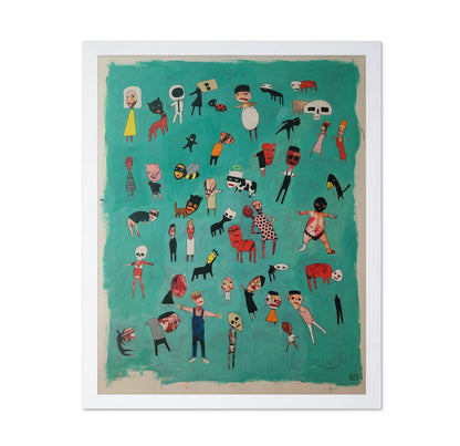 Floating Figures Crowd