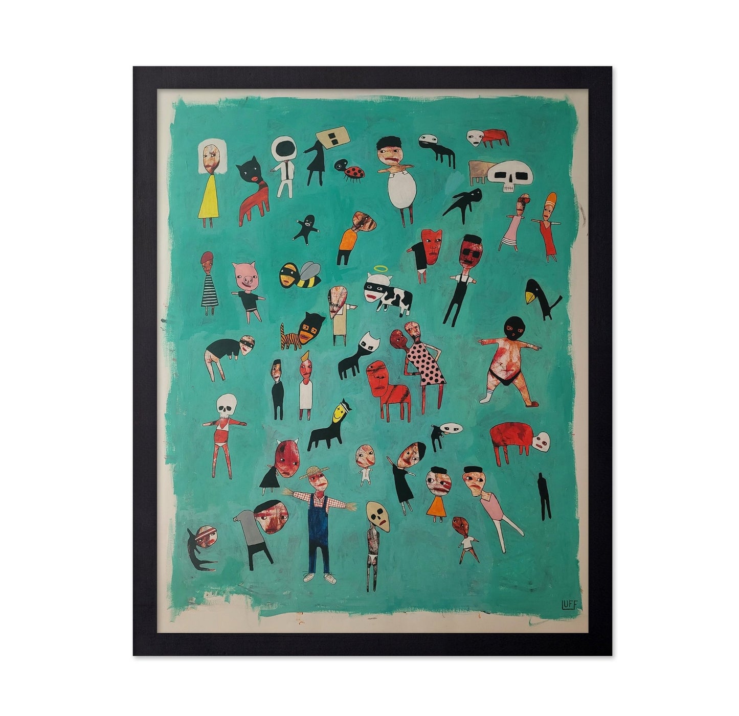 Floating Figures Crowd