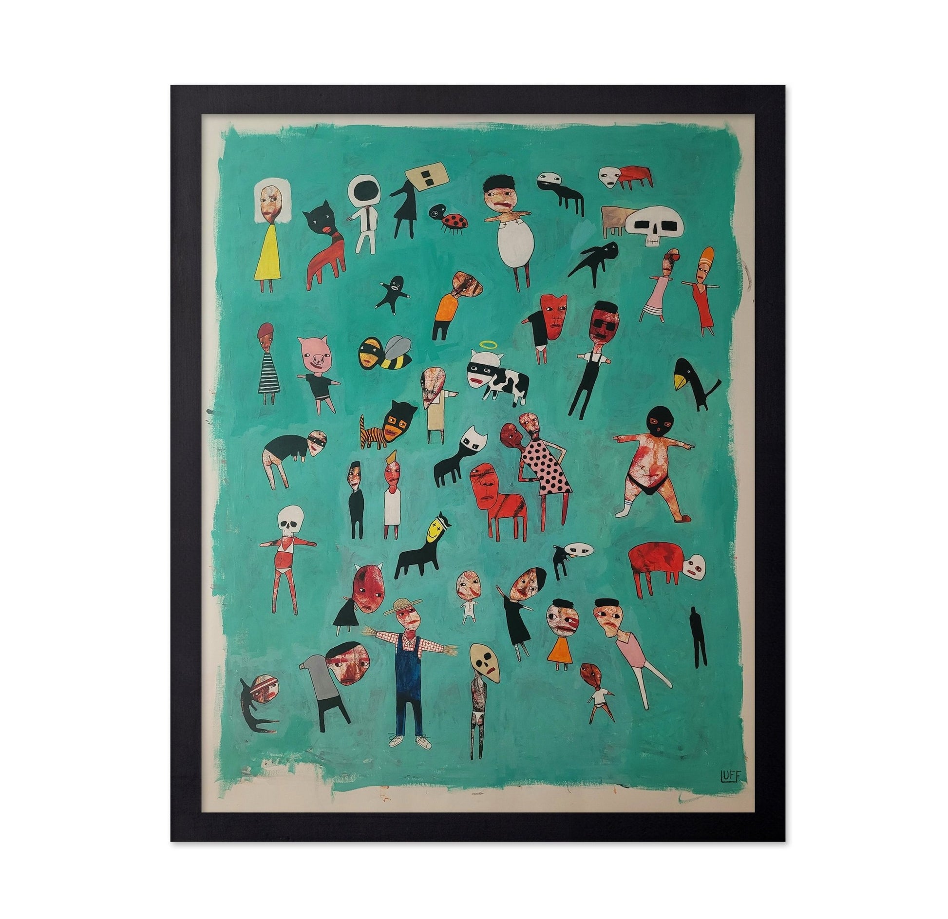 Floating Figures Crowd