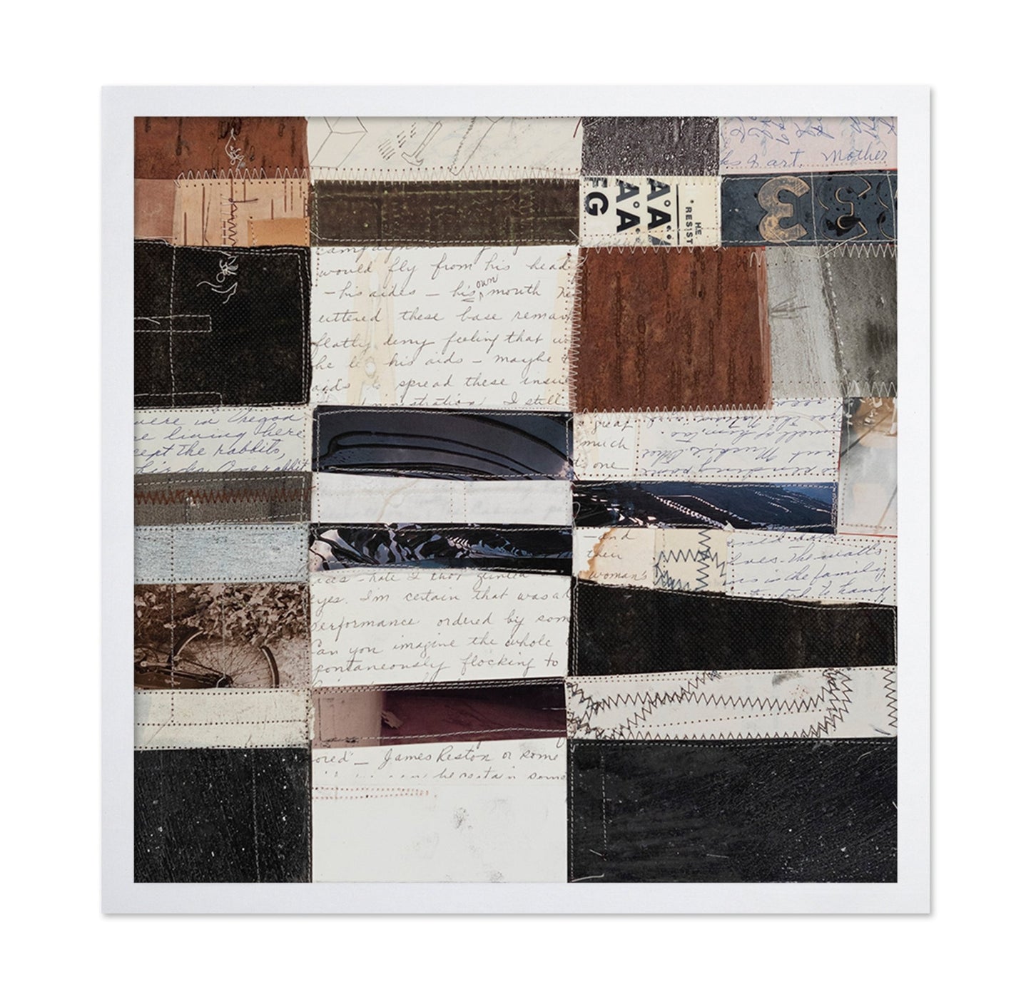Vintage Fabric Collage