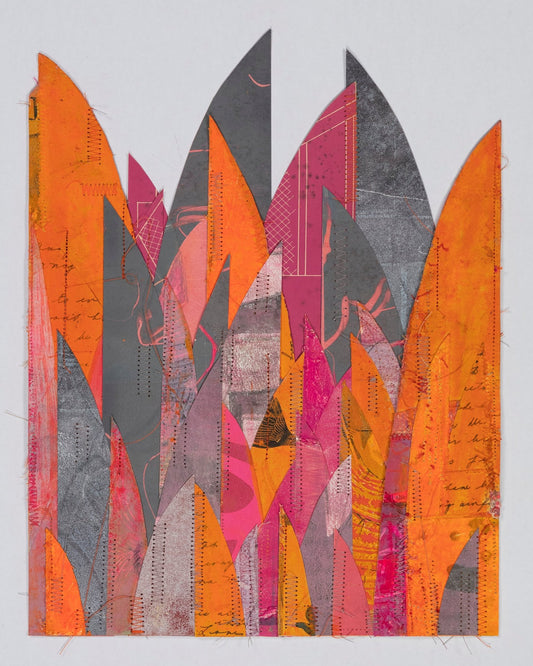 Abstract Orange Layers