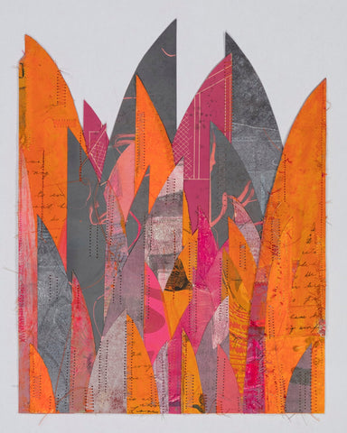 Abstract Orange Layers