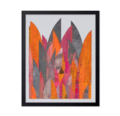 Abstract Orange Layers