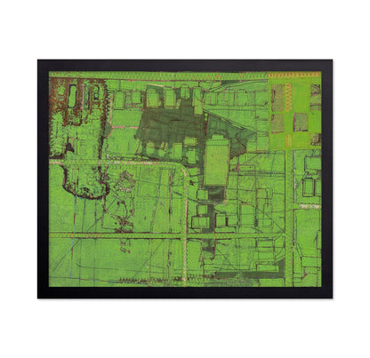 Green Abstract Map