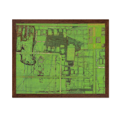 Green Abstract Map
