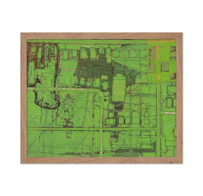 Green Abstract Map
