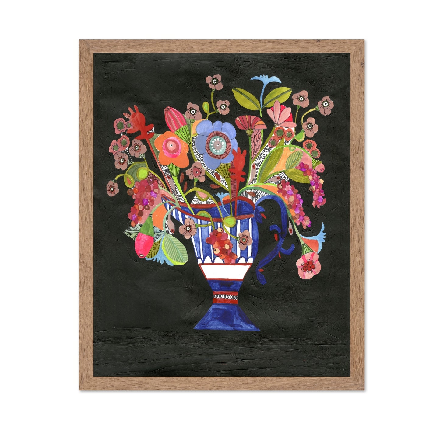 Dark Floral Vase No3