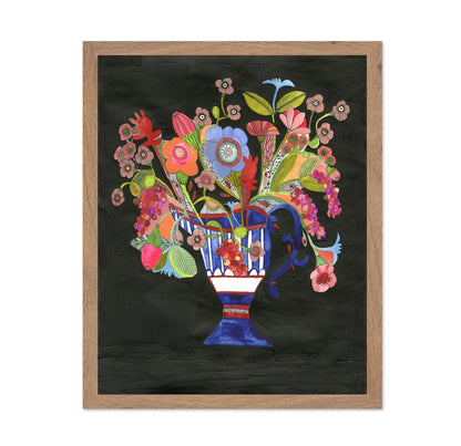 Dark Floral Vase No3