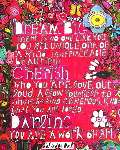Dream Big Quote Poster