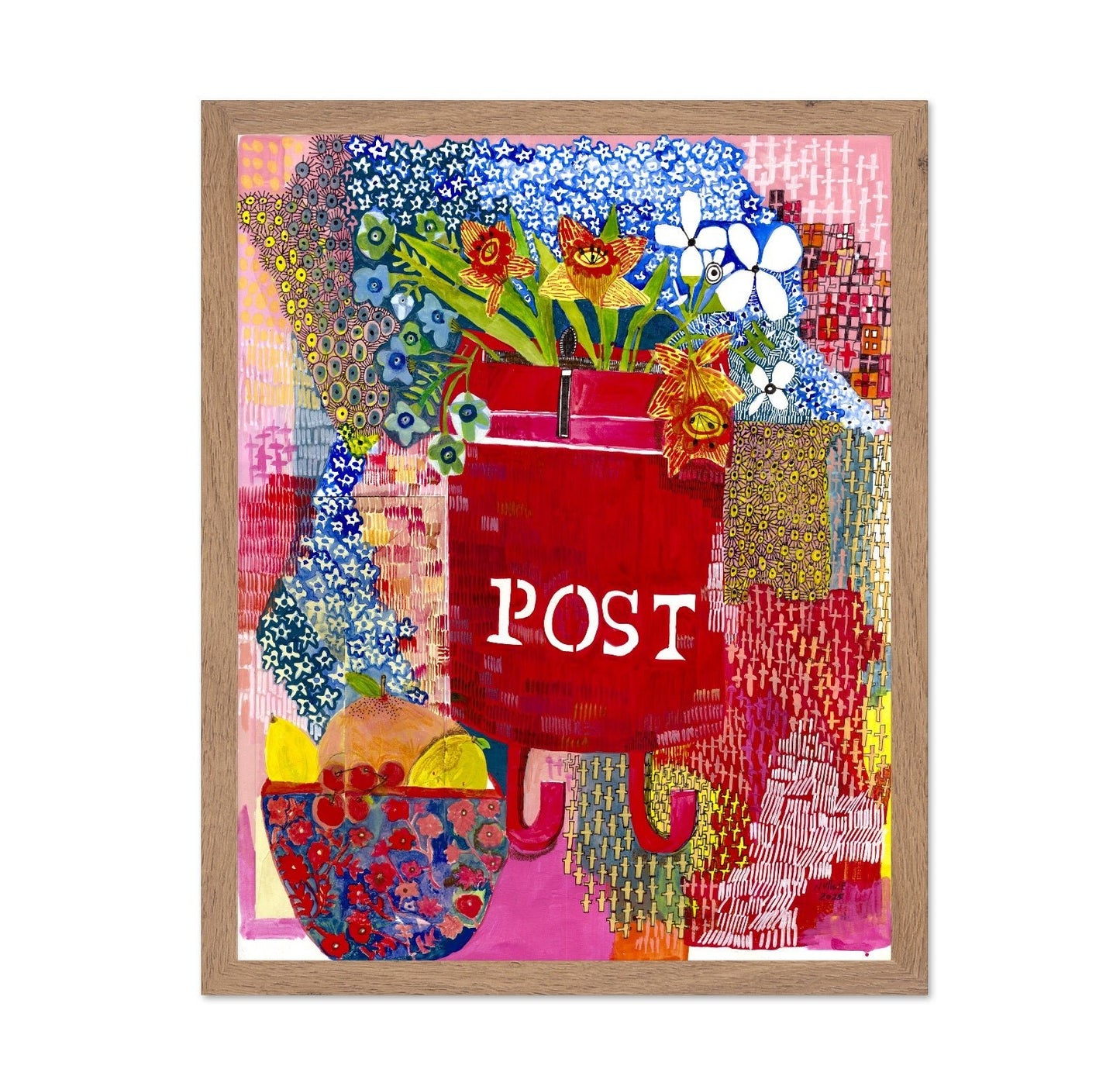 Post Box Floral Collage