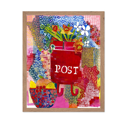 Post Box Floral Collage