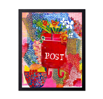 Post Box Floral Collage