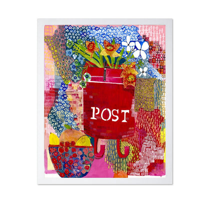 Post Box Floral Collage