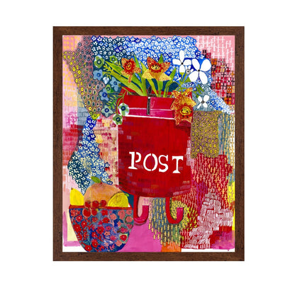 Post Box Floral Collage