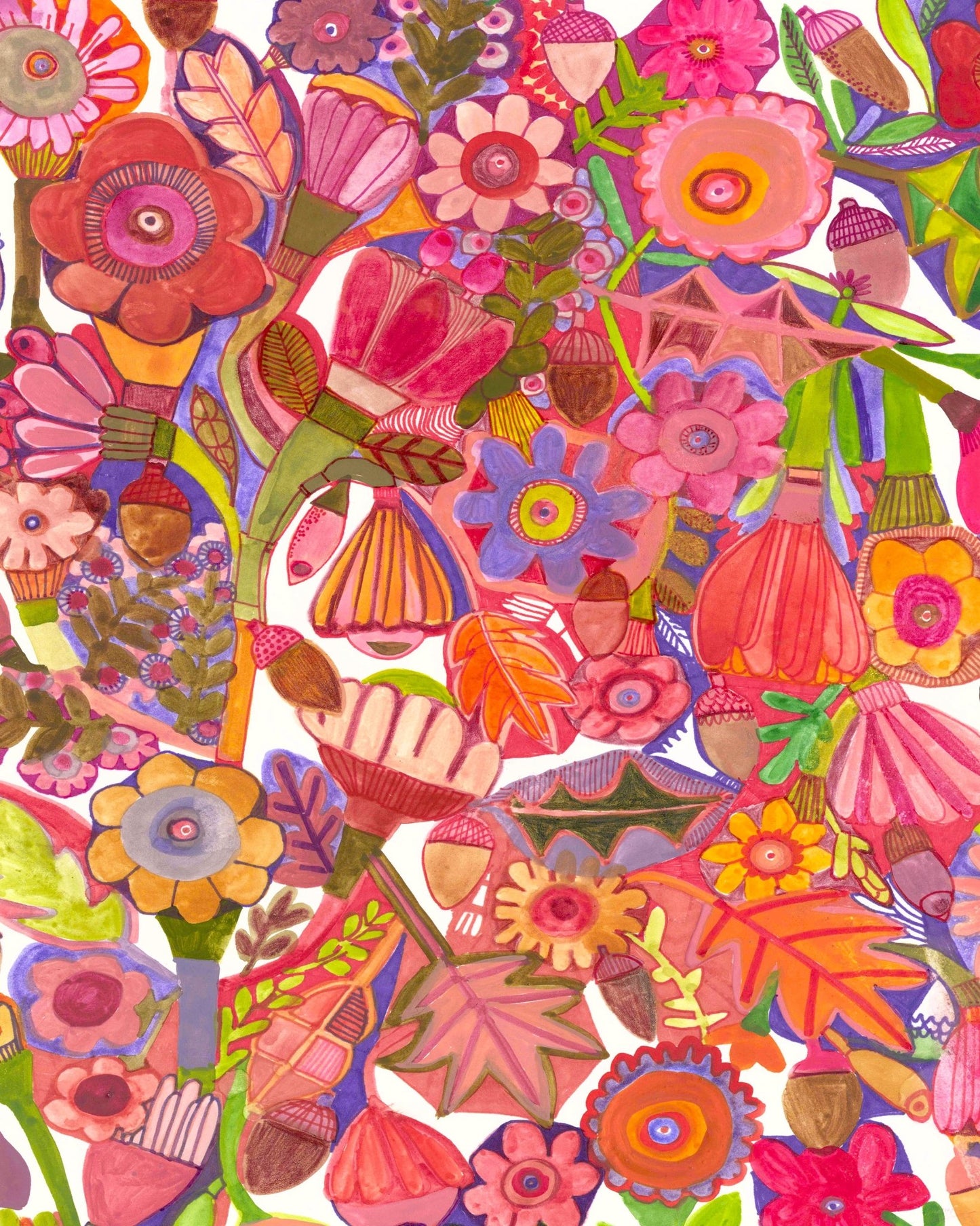 Warm Floral Pattern