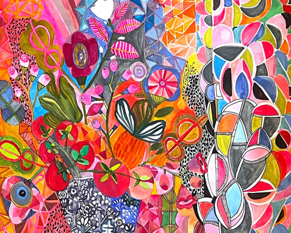 Abstract Floral Collage No2