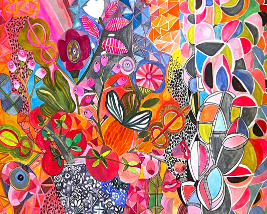 Abstract Floral Collage No2