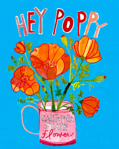 California Poppy Poster