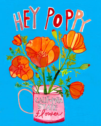 California Poppy Poster