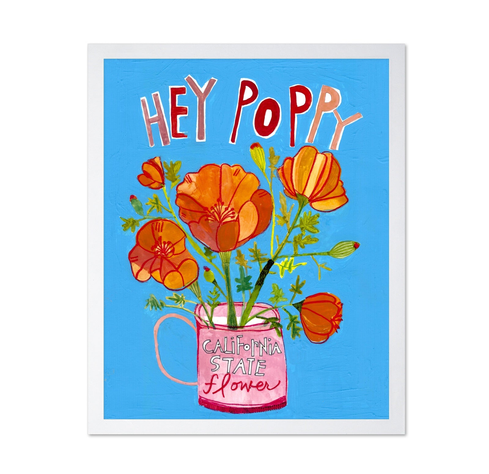 California Poppy Poster