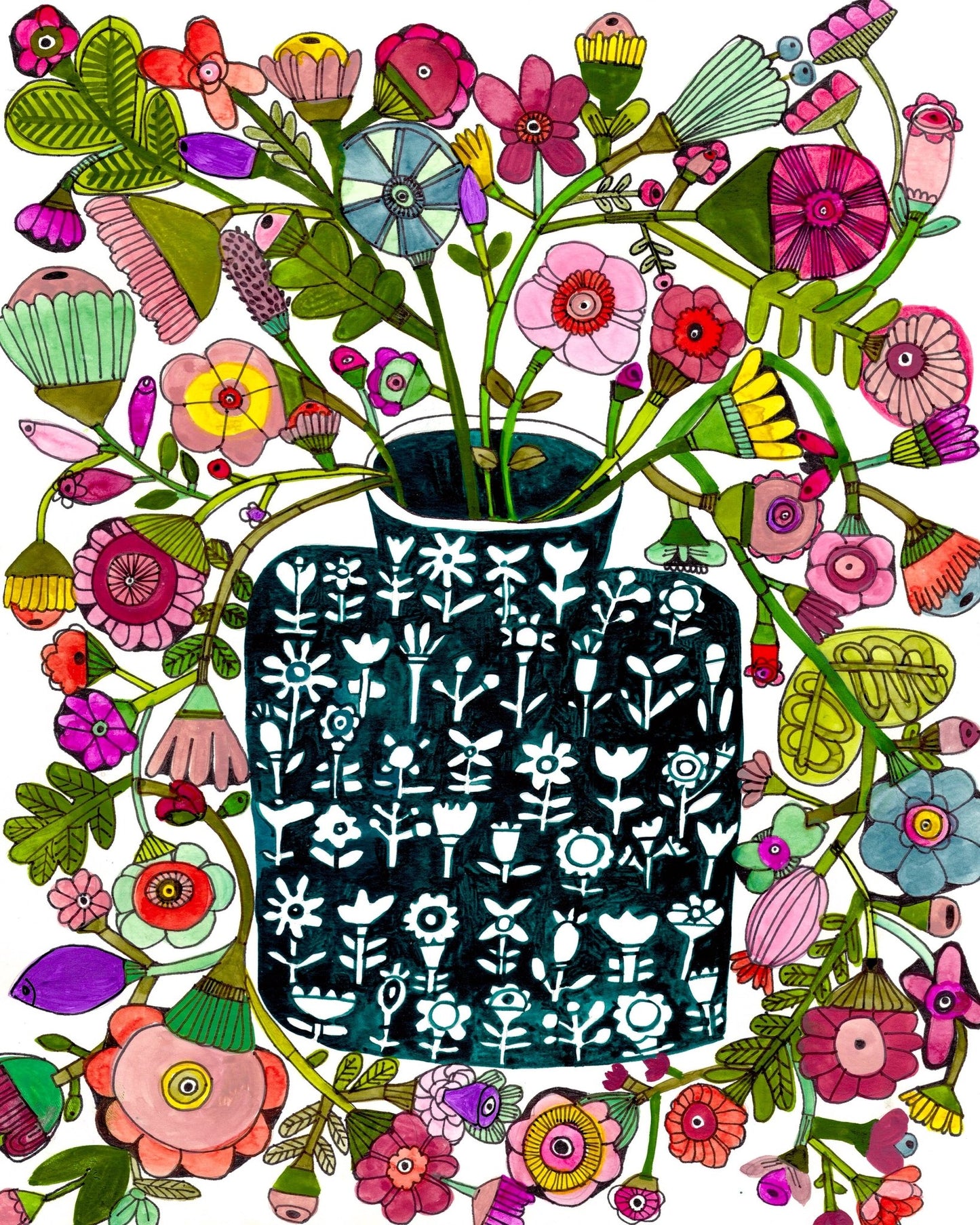 Decorative Floral Vase No2