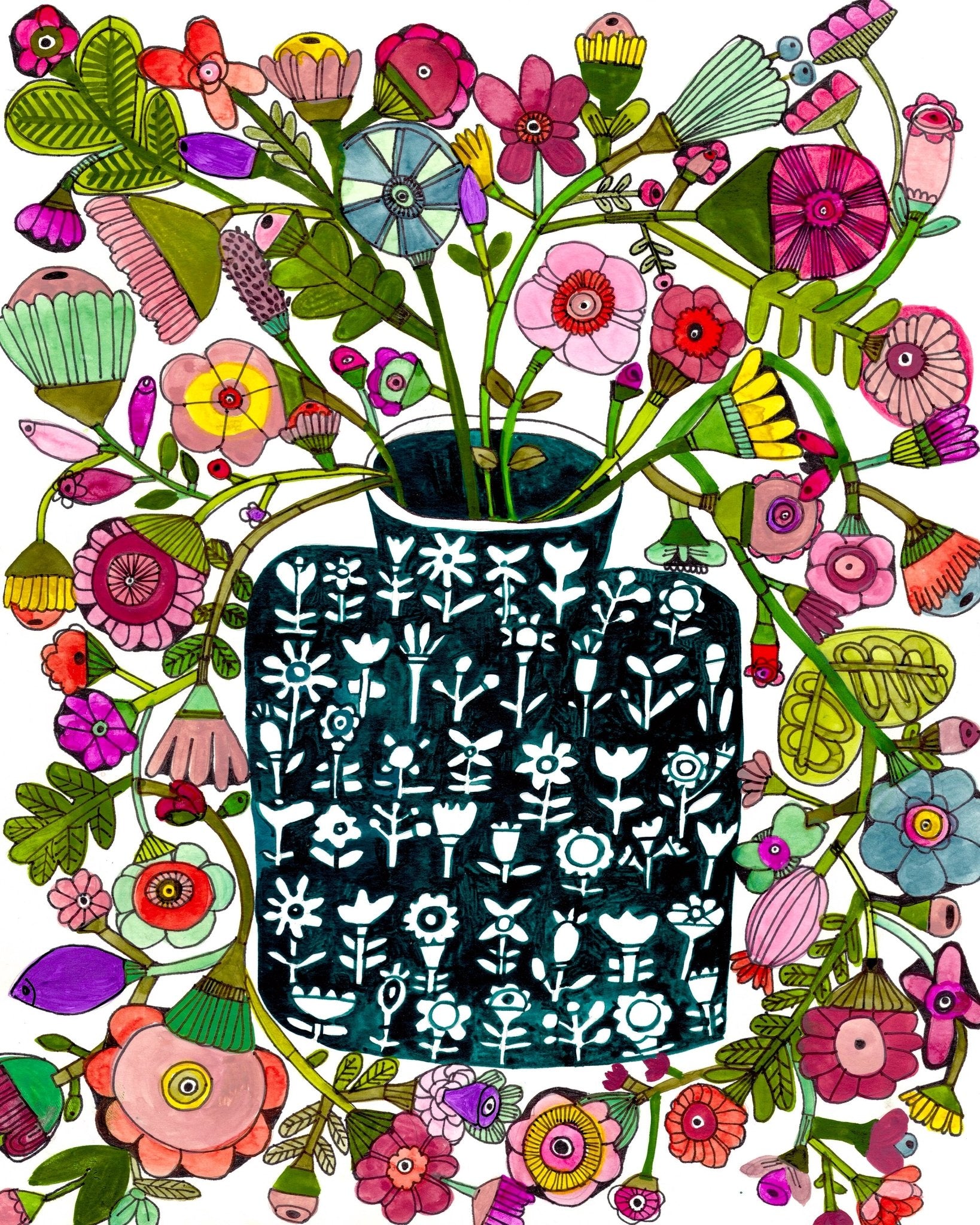 Decorative Floral Vase No2