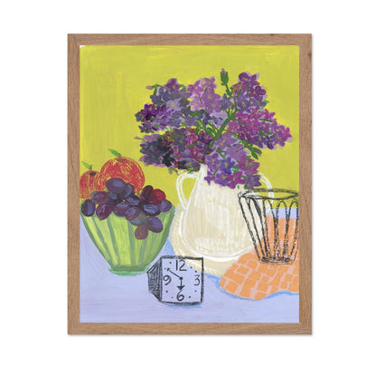 Purple Flowers Still Life