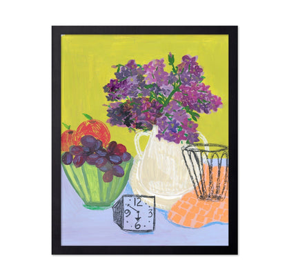 Purple Flowers Still Life