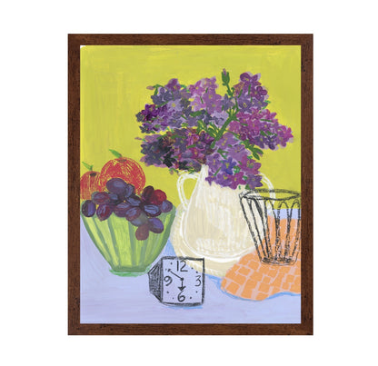 Purple Flowers Still Life