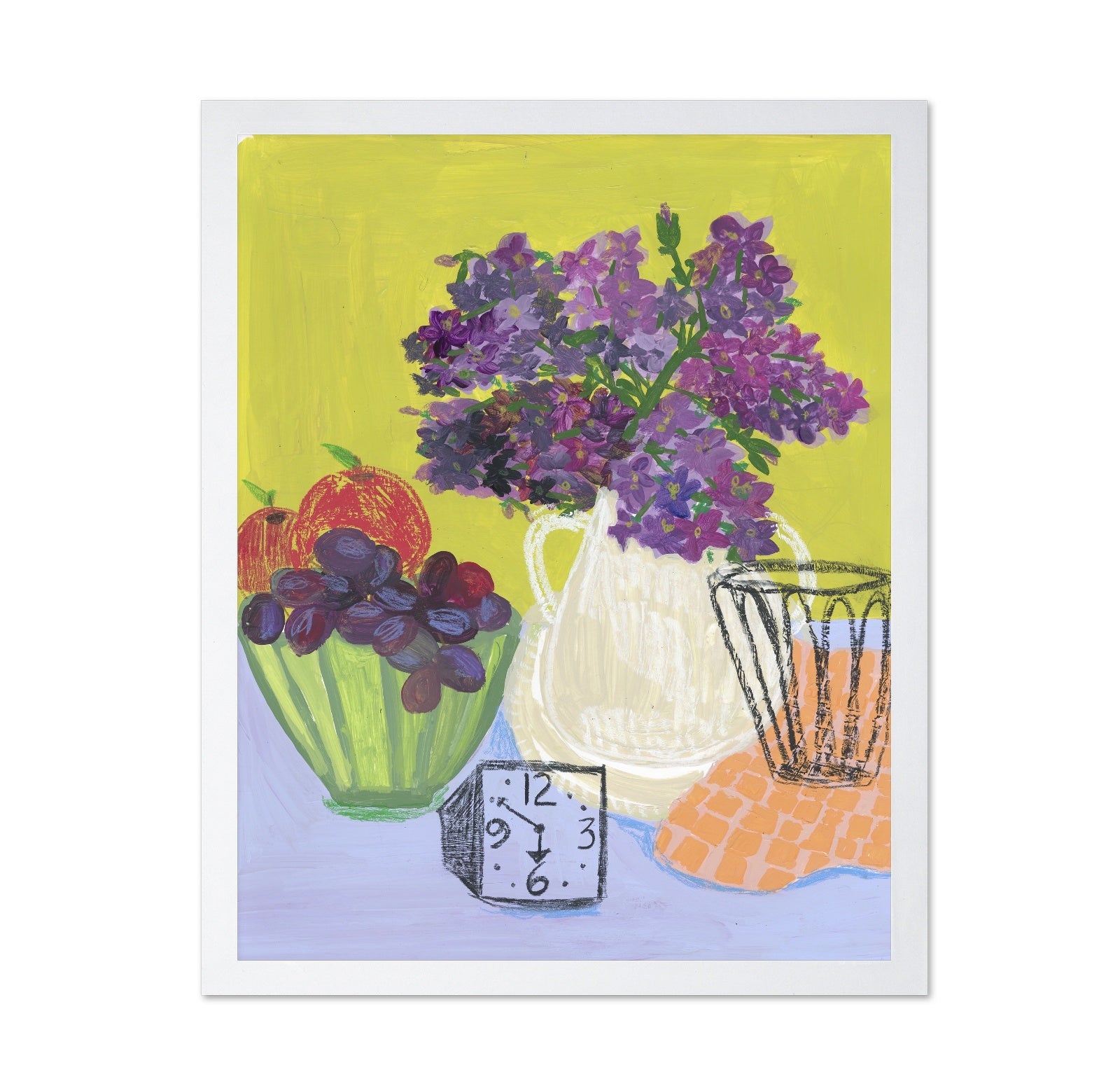 Purple Flowers Still Life