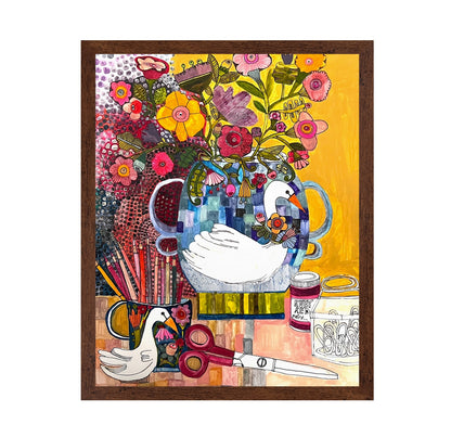 Whimsical Goose Still Life