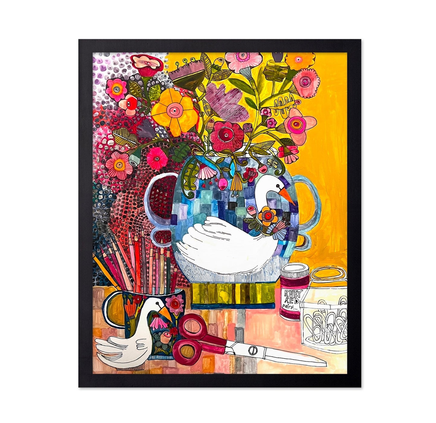 Whimsical Goose Still Life