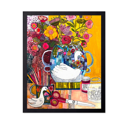 Whimsical Goose Still Life