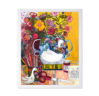 Whimsical Goose Still Life