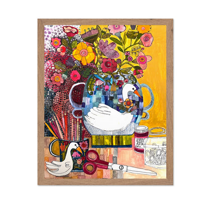 Whimsical Goose Still Life