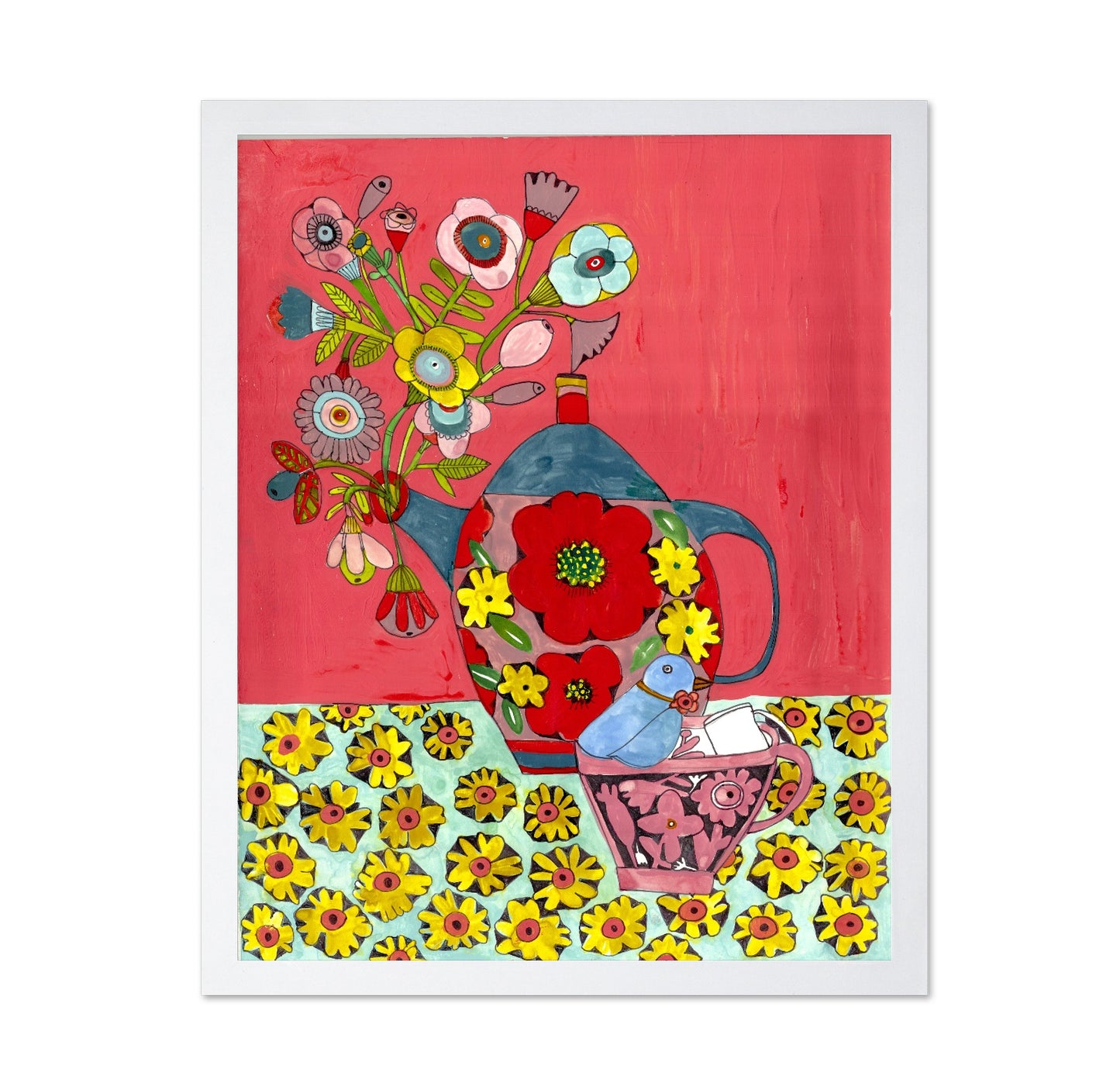 Floral Teapot Still Life