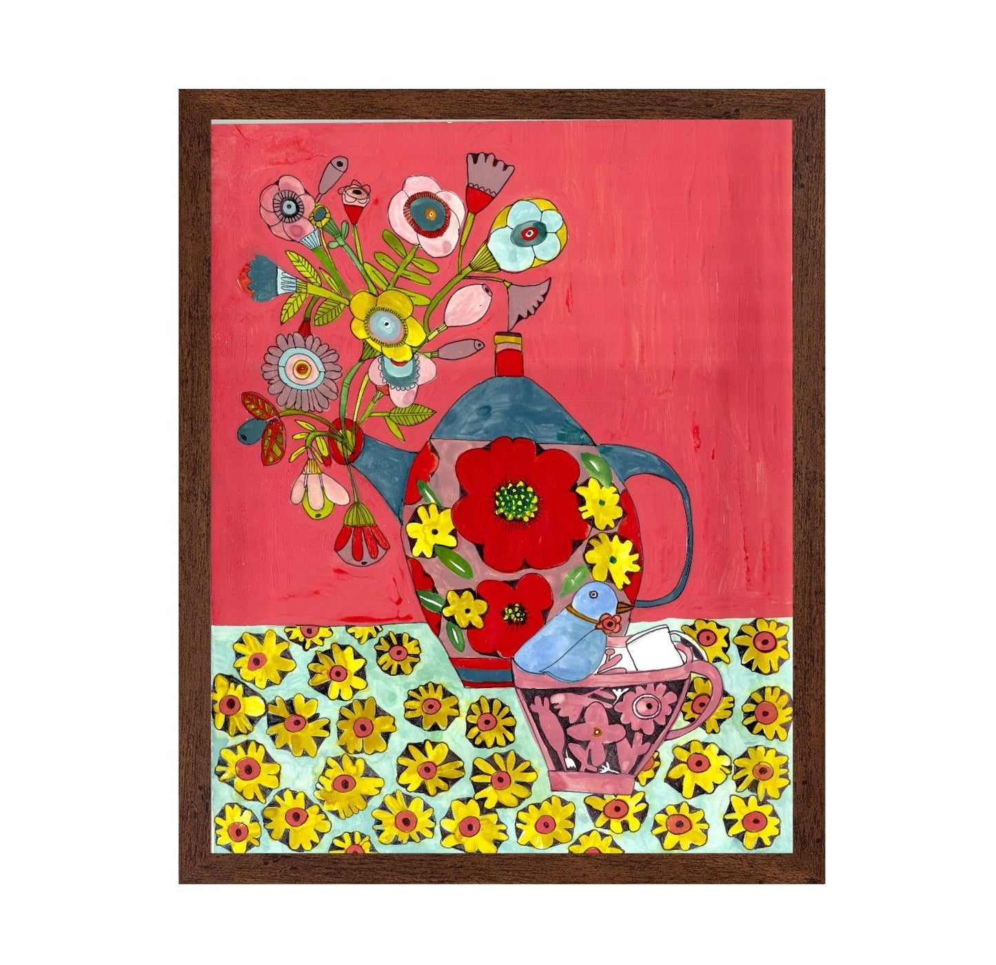 Floral Teapot Still Life