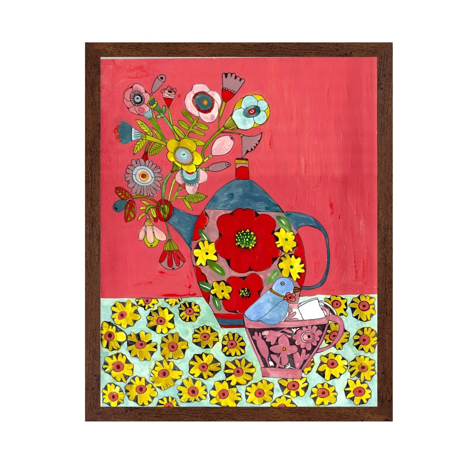 Floral Teapot Still Life