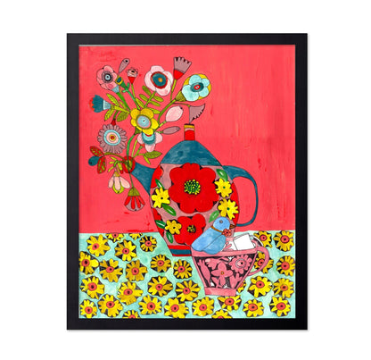 Floral Teapot Still Life