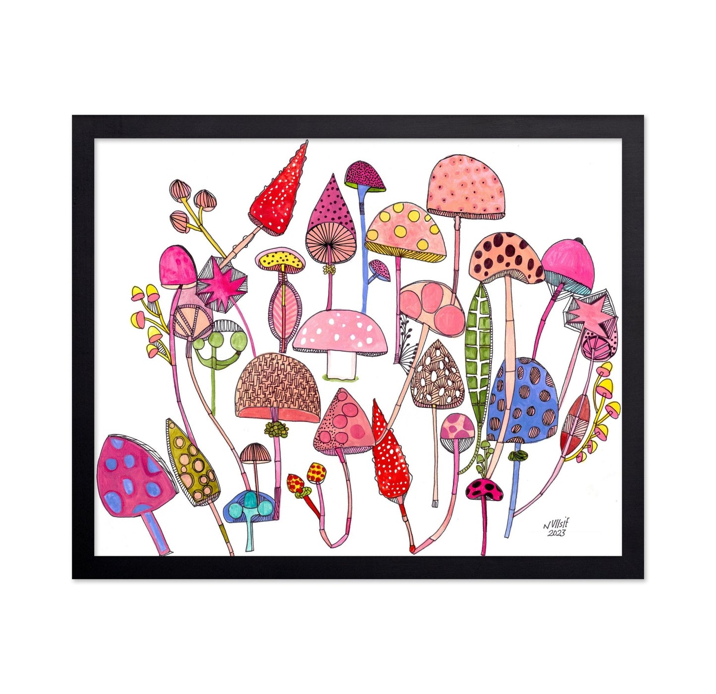 Whimsical Mushroom Garden