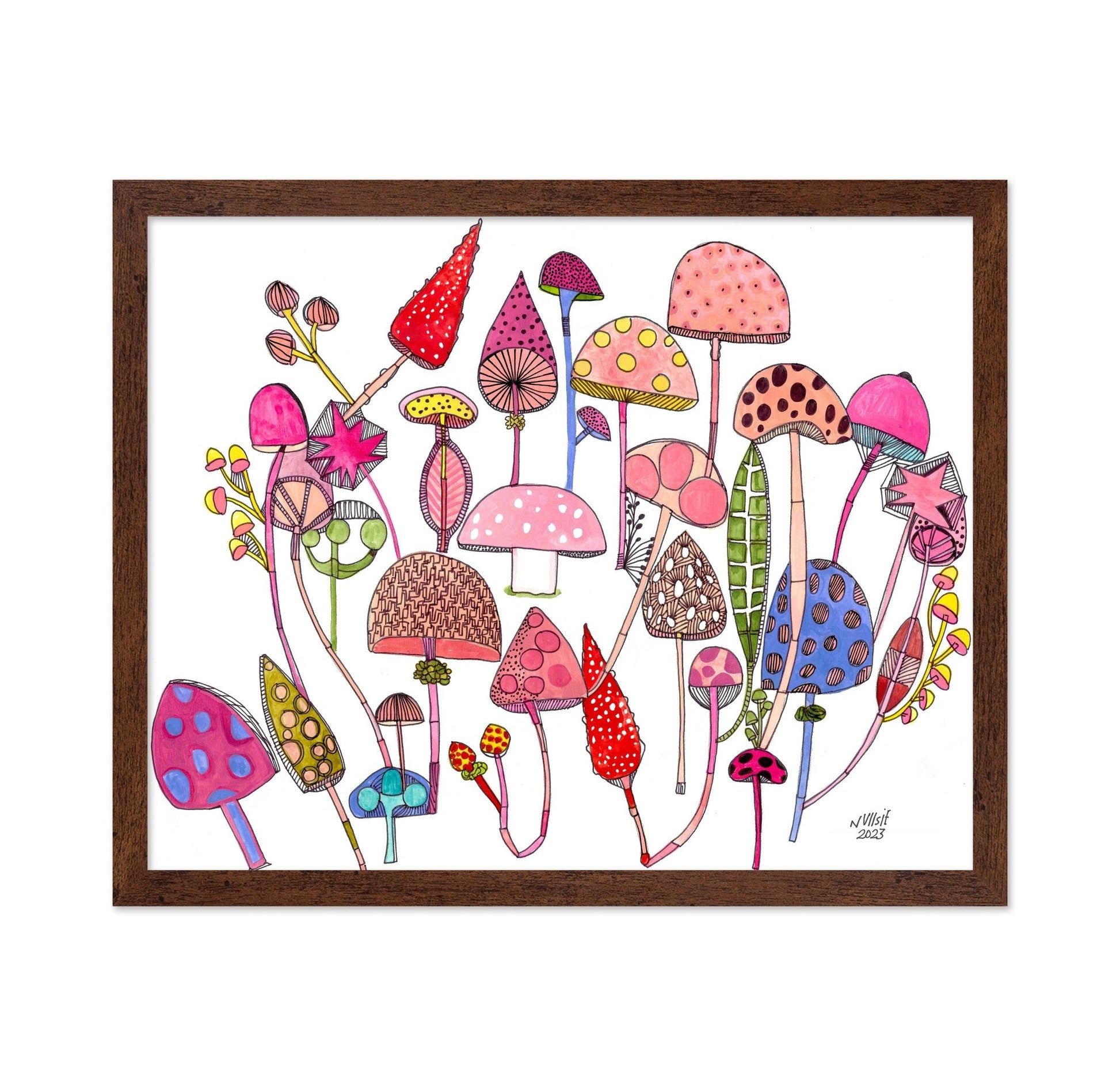 Whimsical Mushroom Garden
